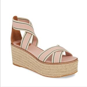 Tory Burch Pink Frieda Espadrilles